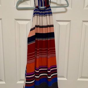 Mini dress with open back